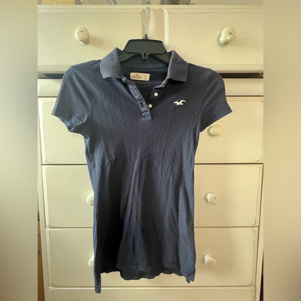 Hollister Navy Blue Polo